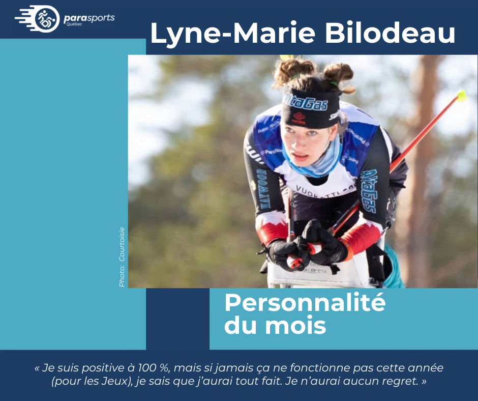 Lyne-Marie Bilodeau, personnalité du mois