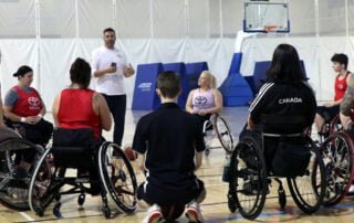 Camp d'entrainement de Basketball en fauteuil roulant Canada, septembre 2022