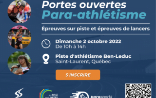 Parasports Québec - Portes ouvertes Para-athlétisme - Octobre 2022